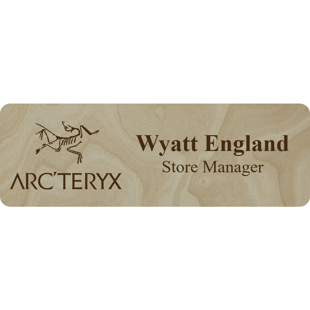 Arc'teryx Name Tag - 2 Lines - Customer's Product with price 6.25 ID 2gNcSKsb556WMylDrbkiZ4SQ