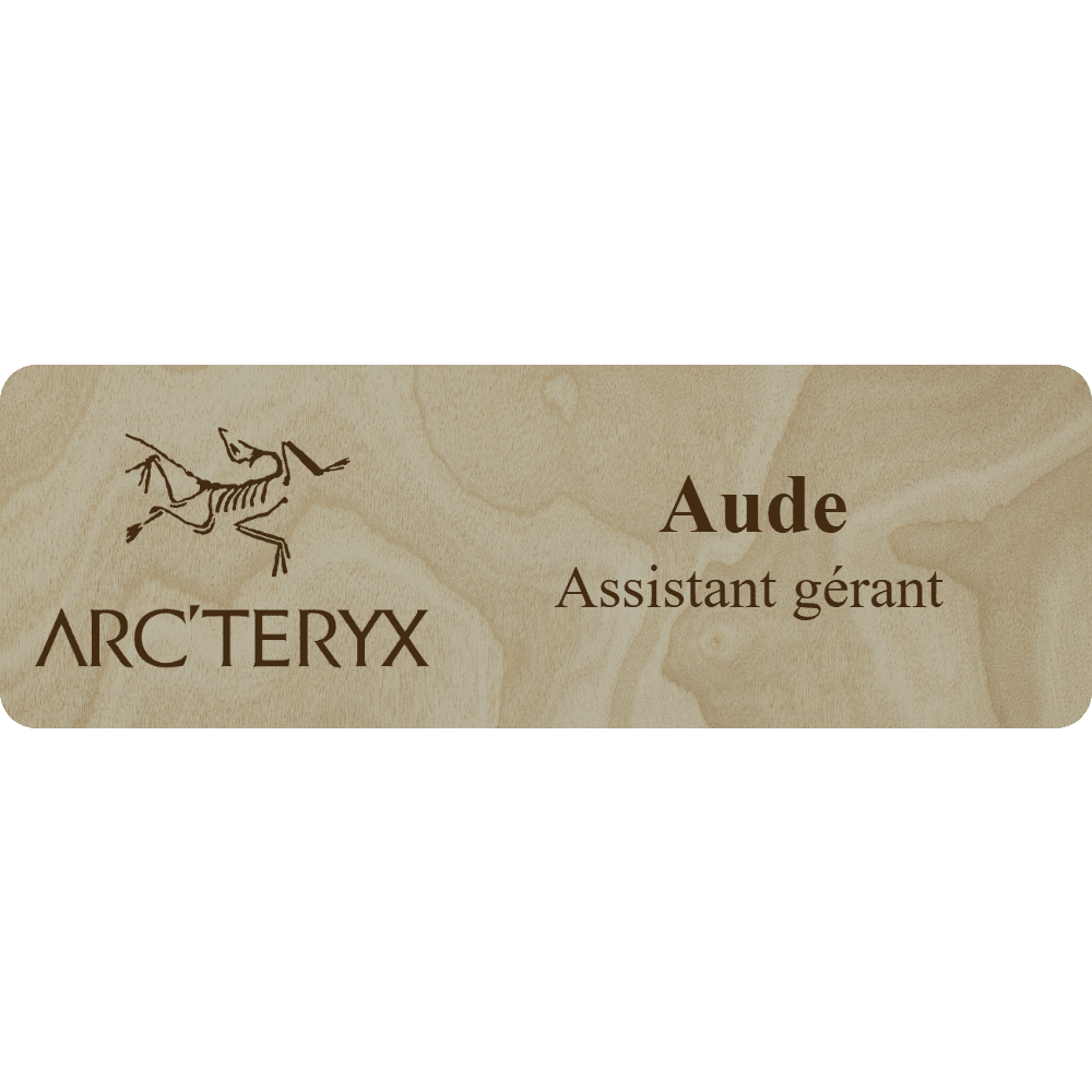 Arc'teryx Name Tag - 2 Lines - Customer's Product with price 6.25 ID v91LilJDxjhl4fRVi-mTjCJd