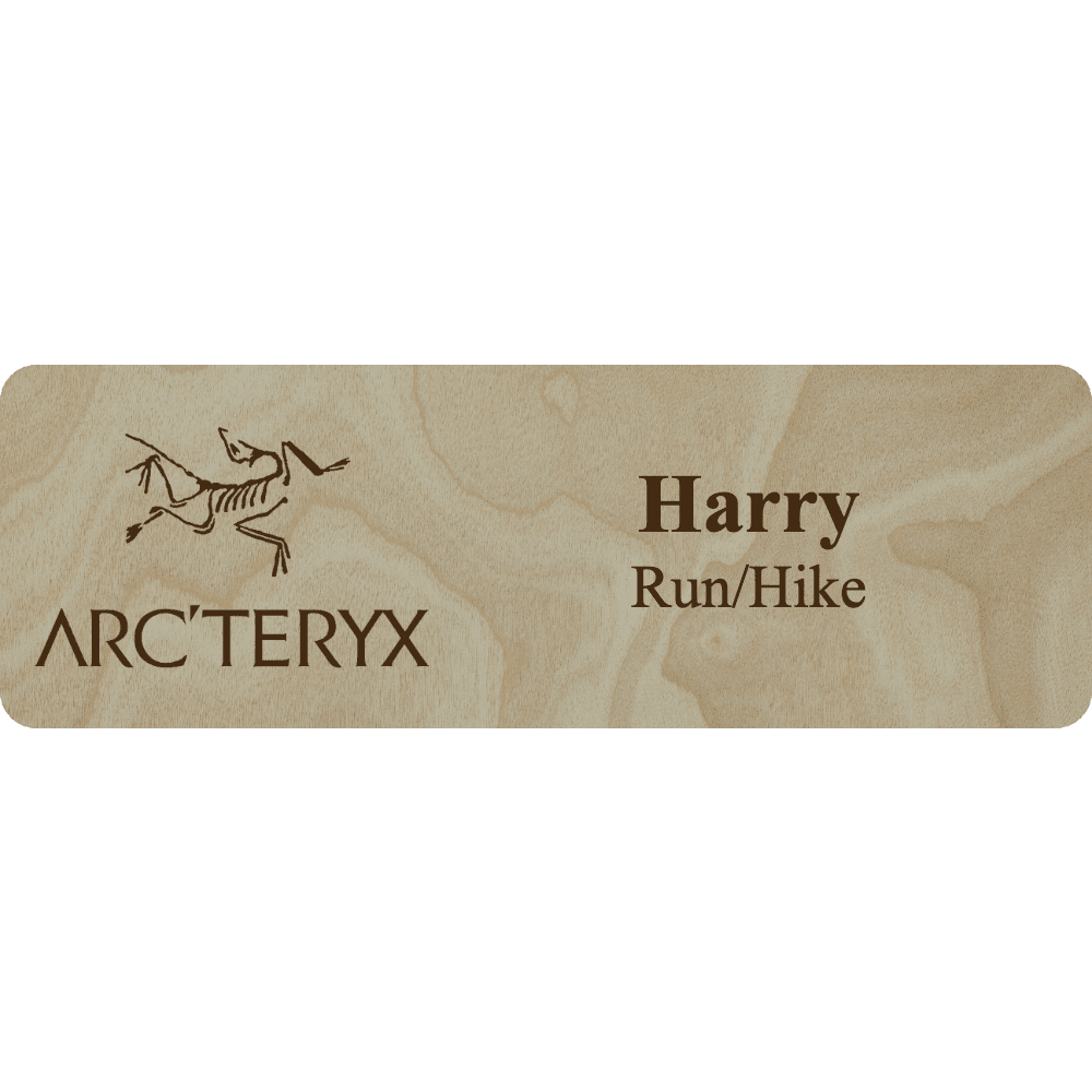 Arc'teryx Name Tag - 2 Lines - Customer's Product with price 6.25 ID 5vpAat60pbyslKeWChcP9bxR