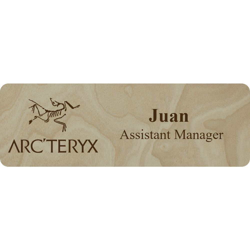 Arc'teryx Name Tag - 2 Lines - Customer's Product with price 6.25 ID Z1O3IA3mLCk91z9iiftObheW