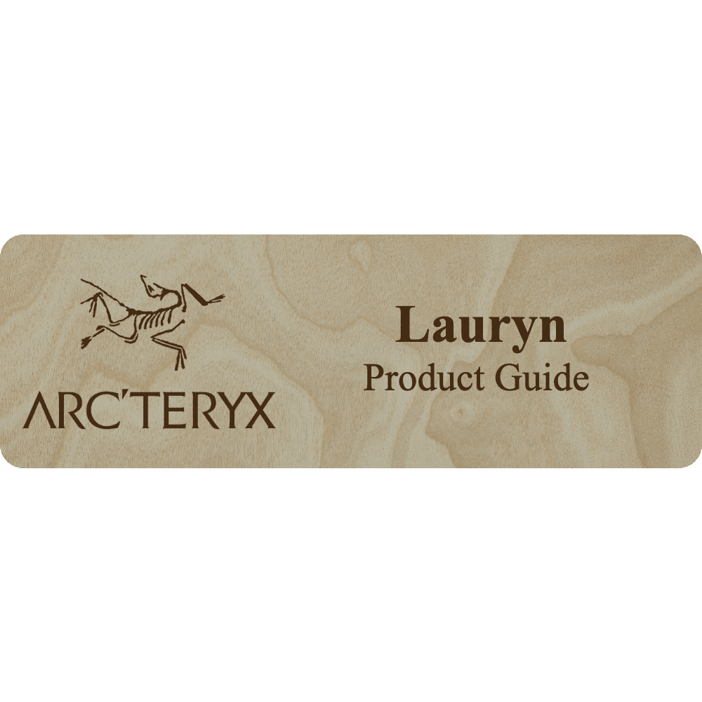 Arc'teryx Name Tag - 2 Lines - Customer's Product with price 6.25 ID 1ty4kQyYy9zcrbQcOW9P9QxQ