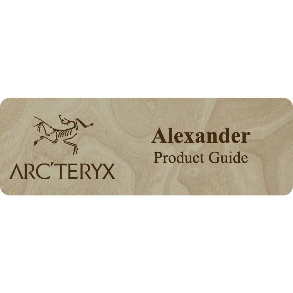 Arc'teryx Name Tag - 2 Lines - Customer's Product with price 6.25 ID R61ZR5rzGaZH-7u5bgMMQqQ6