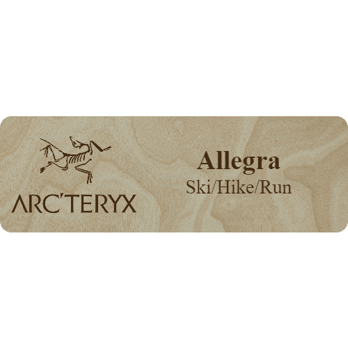 Arc'teryx Name Tag - 2 Lines - Customer's Product with price 6.25 ID CM_nKJ_R70eTvIAGuIg7h--v