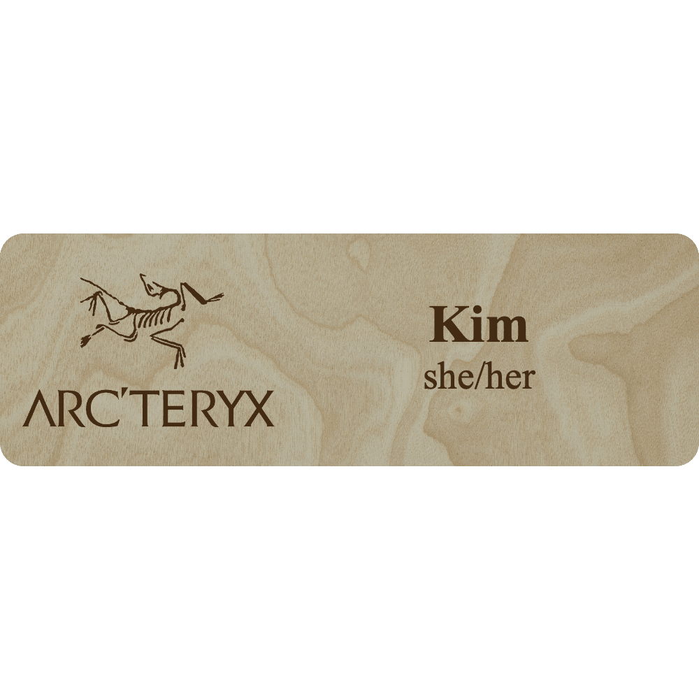 Arc'teryx Name Tag - 2 Lines - Customer's Product with price 5.25 ID hUc0_7U0XBXSkWgIgb1jU4aI