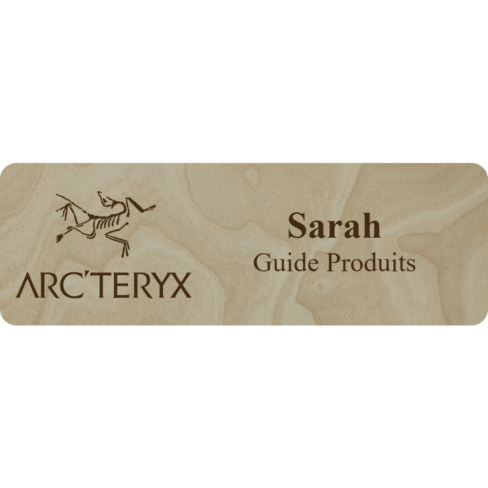 Arc'teryx Name Tag - 2 Lines - Customer's Product with price 6.25 ID lLBNvArKiDBxzvrAtOqAWd_g