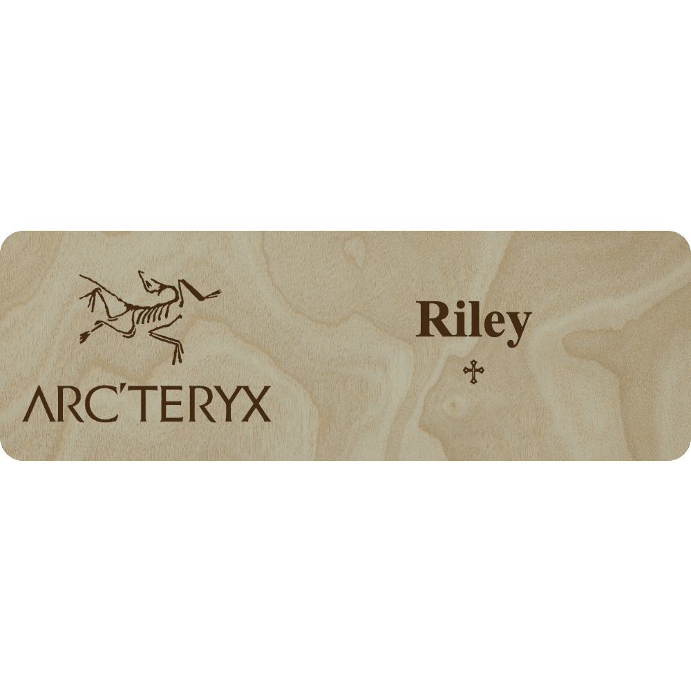 Arc'teryx Name Tag - 2 Lines - Customer's Product with price 5.25 ID O7MCl-_n3IA44qBCsqJ36Xab