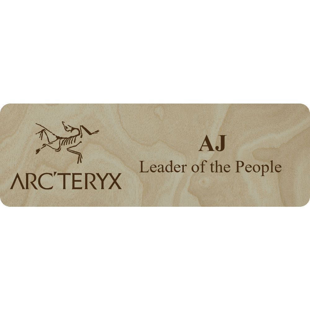 Arc'teryx Name Tag - 2 Lines - Customer's Product with price 6.25 ID ZcMaanxFcoHoTiuRUAjF88bC