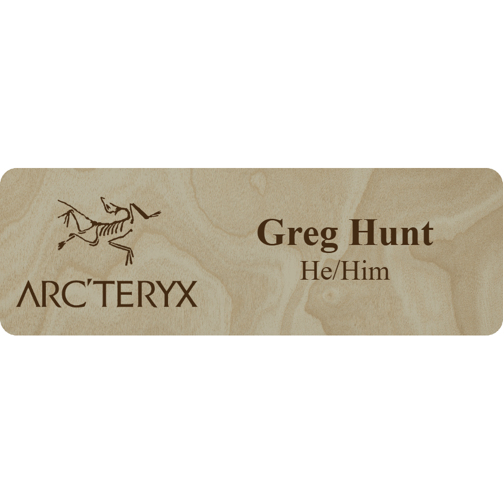 Arc'teryx Name Tag - 2 Lines - Customer's Product with price 6.25 ID g_T_52WqjCHXjHYPmI26uhh3