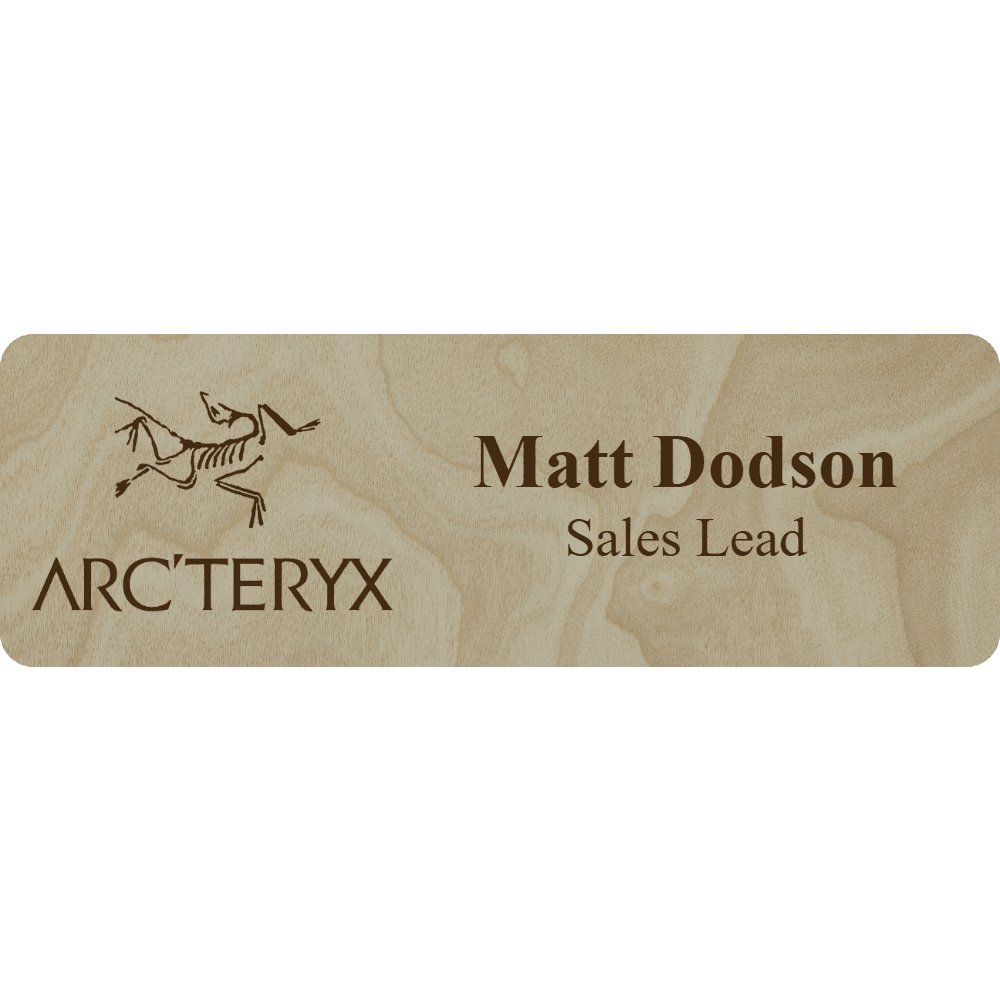 Arc'teryx Name Tag - 2 Lines - Customer's Product with price 5.25 ID wSCR4SePFLavtNF_Tudxt-N2