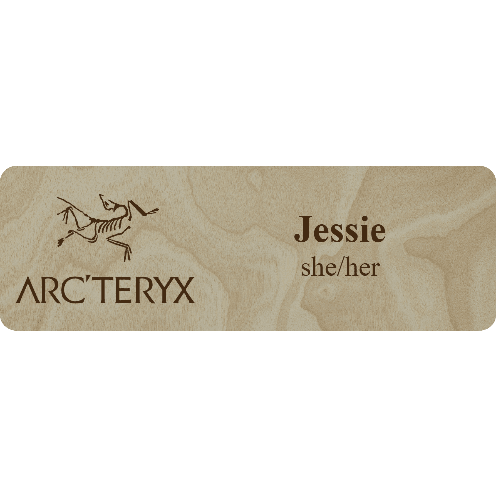 Arc'teryx Name Tag - 2 Lines - Customer's Product with price 6.25 ID 4RYDEl8fTpCVi5Us3o4KhPtr