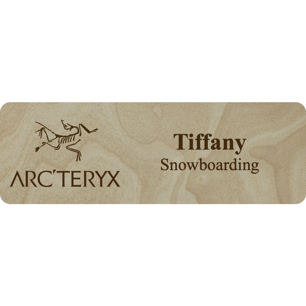 Arc'teryx Name Tag - 2 Lines - Customer's Product with price 6.25 ID MxnuF0QROAIsp-vwh8d_bqeu