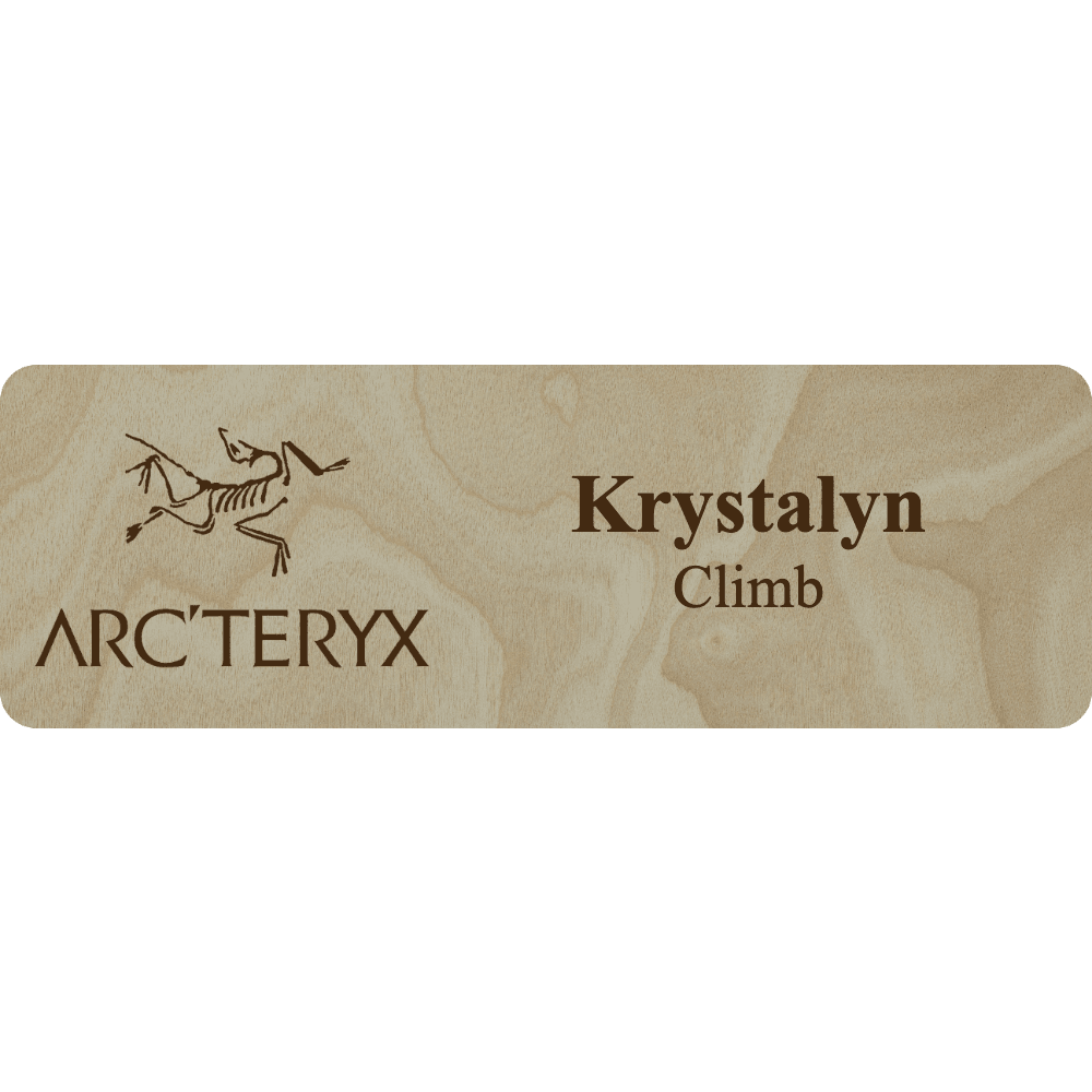 Arc'teryx Name Tag - 2 Lines - Customer's Product with price 6.25 ID LqcODzViJkFy6SnDEdoca8TG