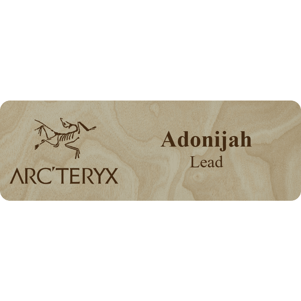 Arc'teryx Name Tag - 2 Lines - Customer's Product with price 6.25 ID ijQW920bOvdeY6slip8k2Wlj