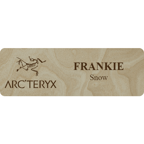 Arc'teryx Name Tag - 2 Lines - Customer's Product with price 6.25 ID mSWOdMJVg2doNFqD9FbwzphN