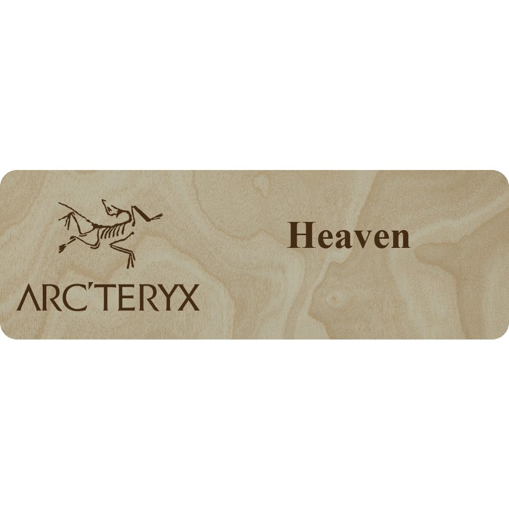 Arc'teryx Name Tag - 2 Lines - Customer's Product with price 6.25 ID JxiKlfSnp_hdrUKejppy1Fku