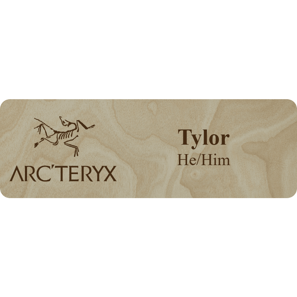 Arc'teryx Name Tag - 2 Lines - Customer's Product with price 6.25 ID InYQ1FybO-9Gc_wbVyTKWjrW