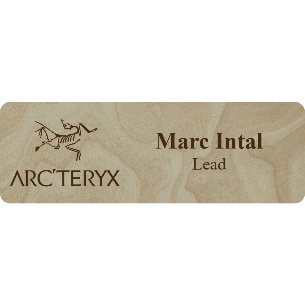 Arc'teryx Name Tag - 2 Lines - Customer's Product with price 6.25 ID jkAOHPa3P9nmqHQa5Os7x46-
