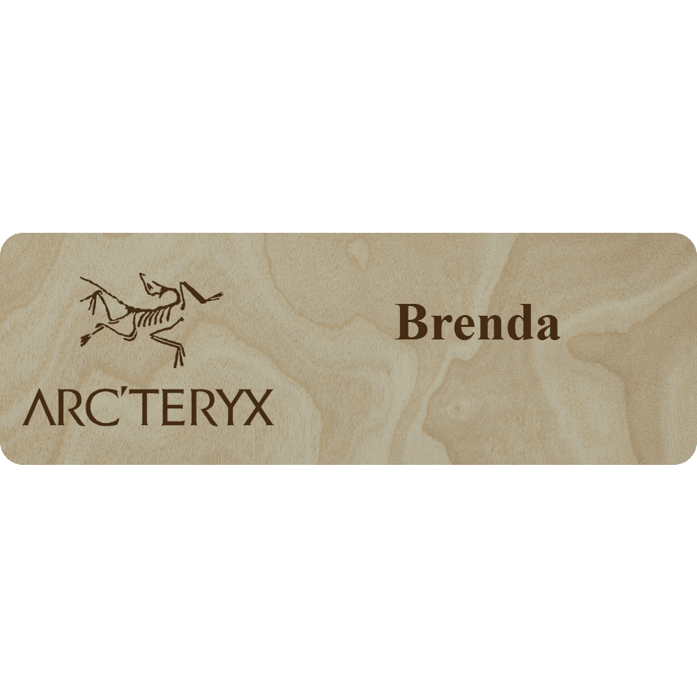 Arc'teryx Name Tag - 2 Lines - Customer's Product with price 6.25 ID 8CLr1WHCuTR3RTvjRHTHTKSy