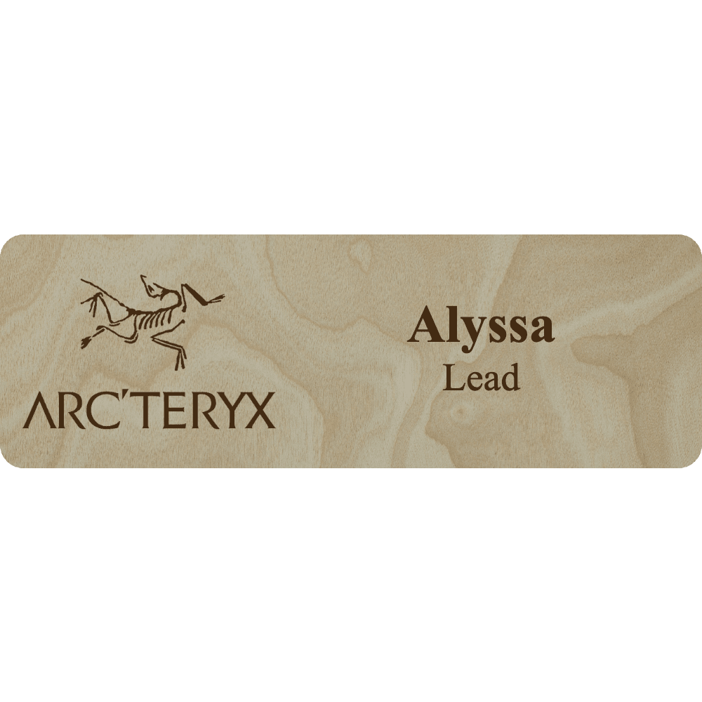 Arc'teryx Name Tag - 2 Lines - Customer's Product with price 6.25 ID w4Hvcm_Vcj4iItpvUq1jZGiV