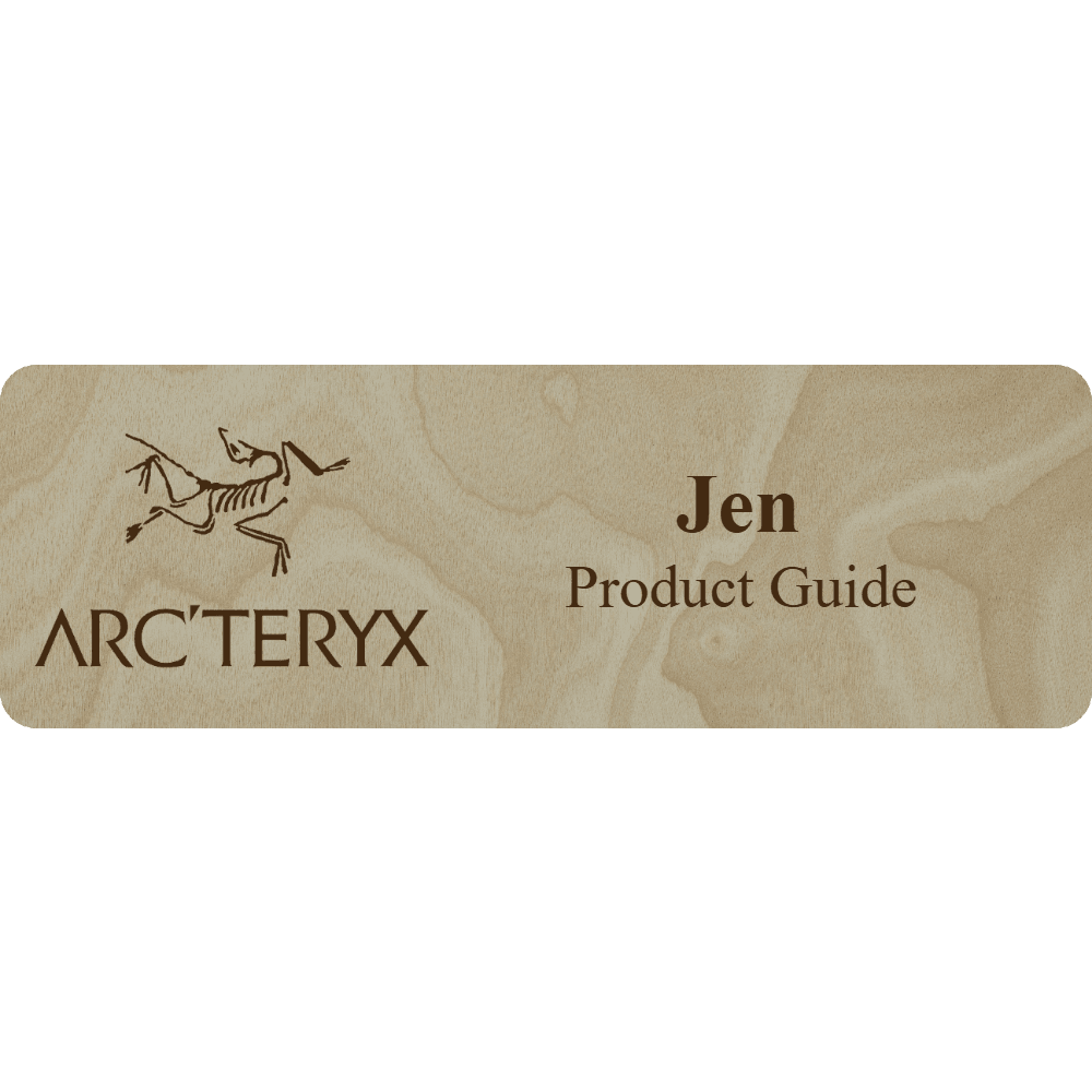 Arc'teryx Name Tag - 2 Lines - Customer's Product with price 6.25 ID xZGVqH1rfUvyvetiwynqBIH3