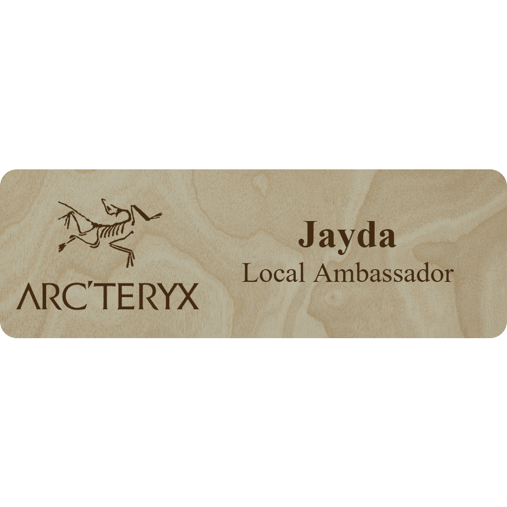 Arc'teryx Name Tag - 2 Lines - Customer's Product with price 6.25 ID Ld-YH6VPbjGDE0lympDrWBGT
