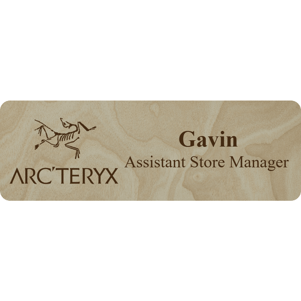 Arc'teryx Name Tag - 2 Lines - Customer's Product with price 6.25 ID N28bGo9EY6FFFEePIQNm6QaI