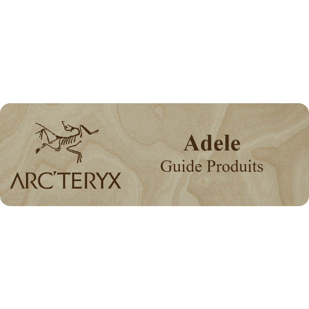 Arc'teryx Name Tag - 2 Lines - Customer's Product with price 6.25 ID 88oqy8zYTO8oluMq9ga8REXC