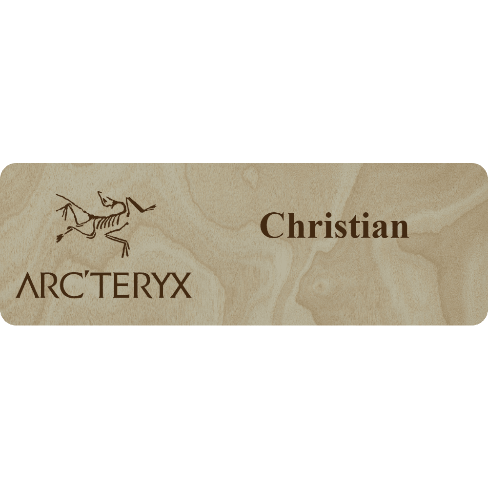Arc'teryx Name Tag - 2 Lines - Customer's Product with price 6.25 ID Wl7eQDqD2KfJvtbtkSTMFSOq