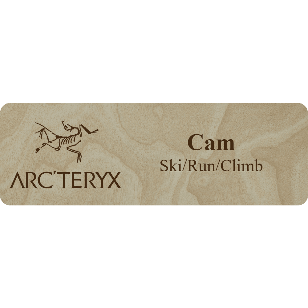 Arc'teryx Name Tag - 2 Lines - Customer's Product with price 6.25 ID O0_P-G0pipzdakbNKIa9tjwe