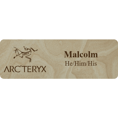 Arc'teryx Name Tag - 2 Lines - Customer's Product with price 6.25 ID 7Ynmcg4nSONH8QkMUAaf_YBn