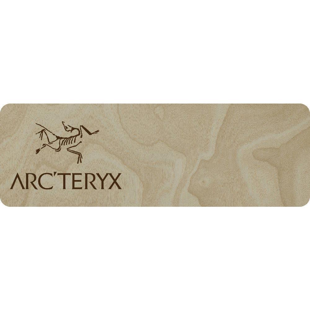 Arc'teryx Name Tag - 2 Lines - Customer's Product with price 5.50 ID qKWgsc_fa4aWKRONRv4WQhGg