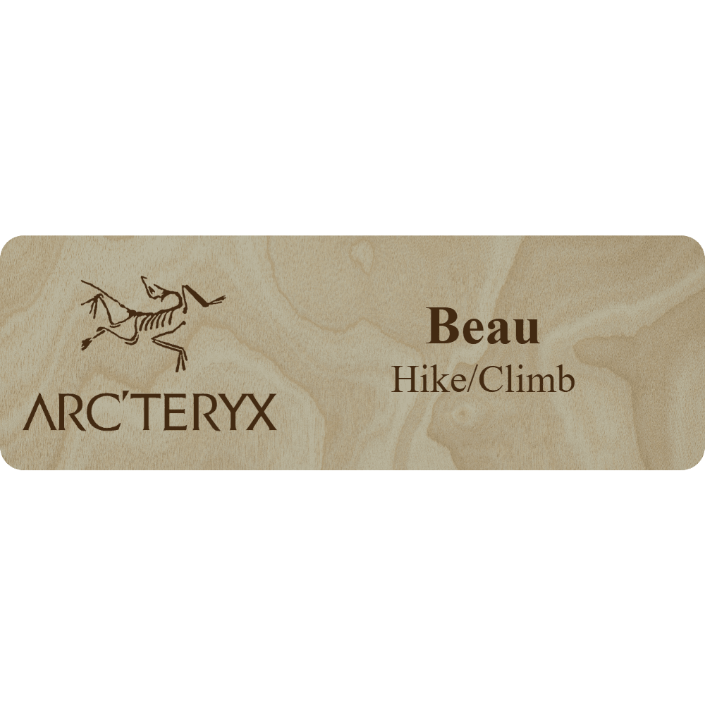 Arc'teryx Name Tag - 2 Lines - Customer's Product with price 6.25 ID C09Y72BvzzPu66NNbHksxsDK