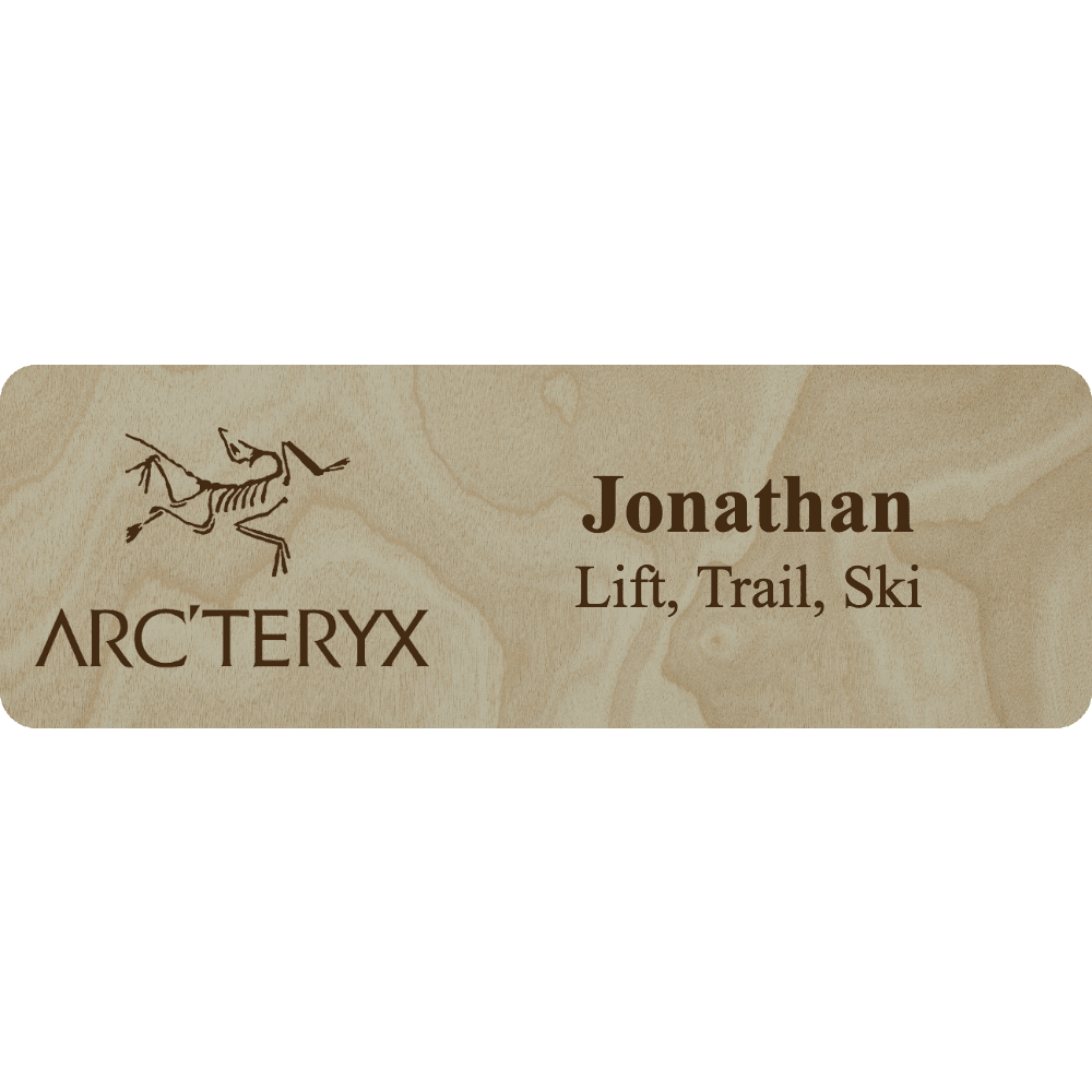 Arc'teryx Name Tag - 2 Lines - Customer's Product with price 5.25 ID g125yQDv8UeOuPRiHHJ236fa