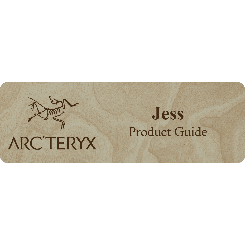 Arc'teryx Name Tag - 2 Lines - Customer's Product with price 6.25 ID 8qhtdQhMcTxITKaqGtkrF6Av