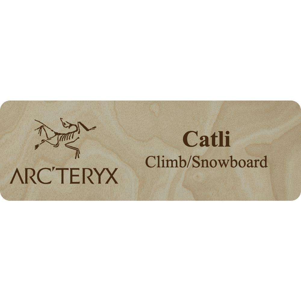 Arc'teryx Name Tag - 2 Lines - Customer's Product with price 5.25 ID EWOiu0y4dmxlNhDGX2eqCrO4