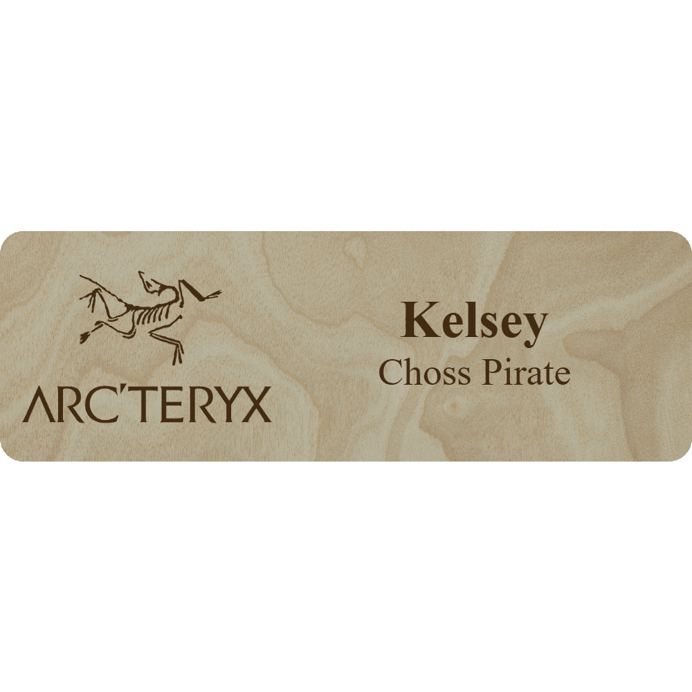 Arc'teryx Name Tag - 2 Lines - Customer's Product with price 6.25 ID H2ntTY1pGTD5rJq-vN52veXU