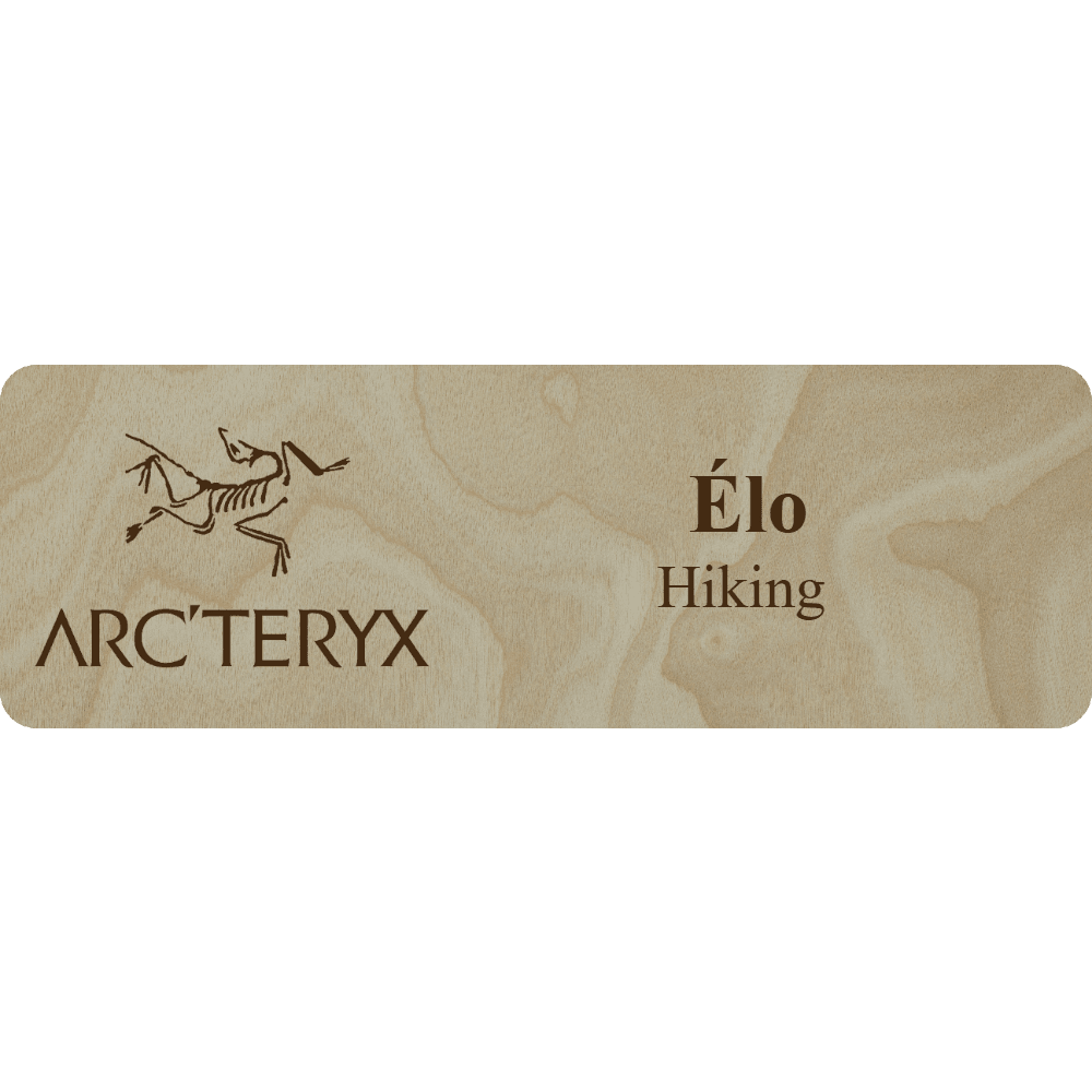 Arc'teryx Name Tag - 2 Lines - Customer's Product with price 6.25 ID rpGWidNfQVJSECtLKkAxHRiE