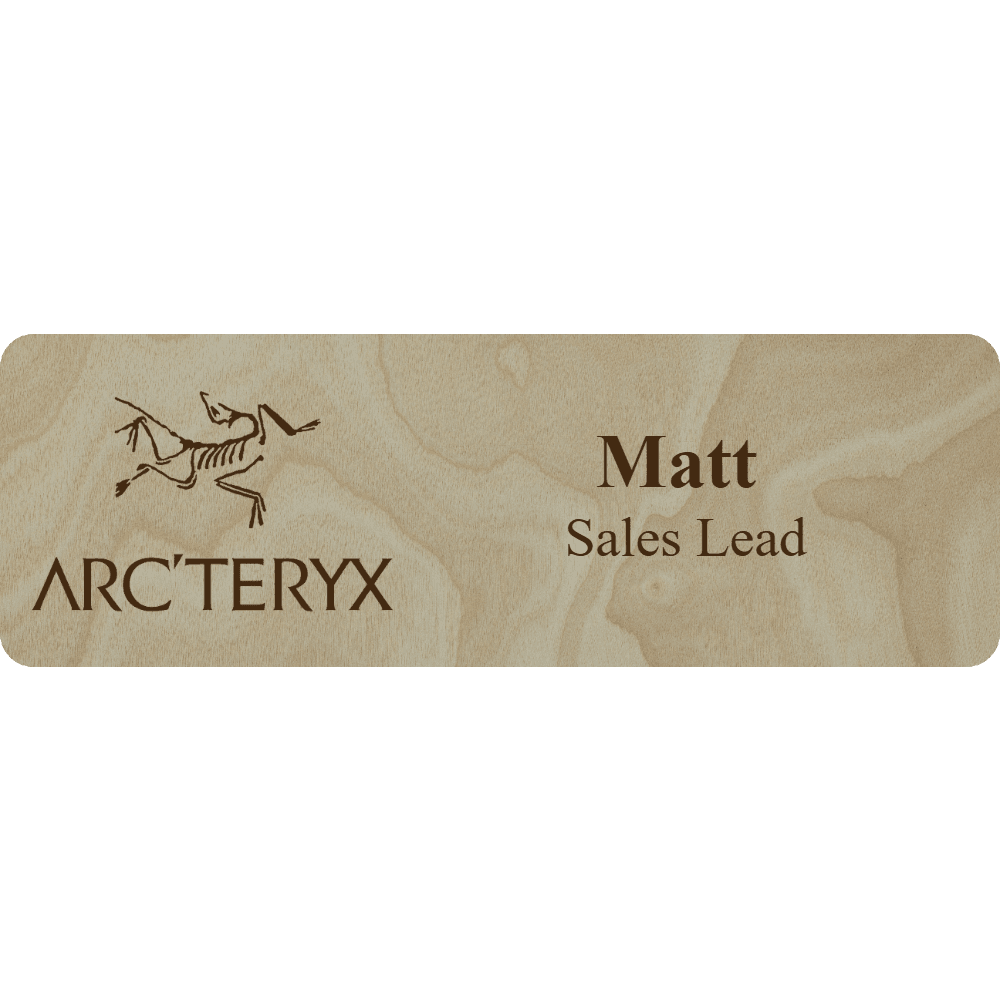 Arc'teryx Name Tag - 2 Lines - Customer's Product with price 6.25 ID DGke0lhF7uw6f_PauFvB4--S