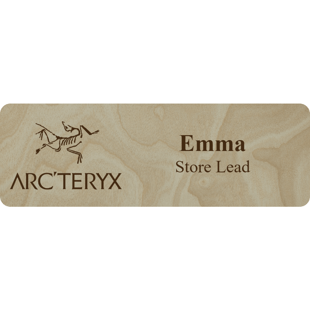 Arc'teryx Name Tag - 2 Lines - Customer's Product with price 6.25 ID D0s2rT8tDzQkjWiDKKoPzKCZ