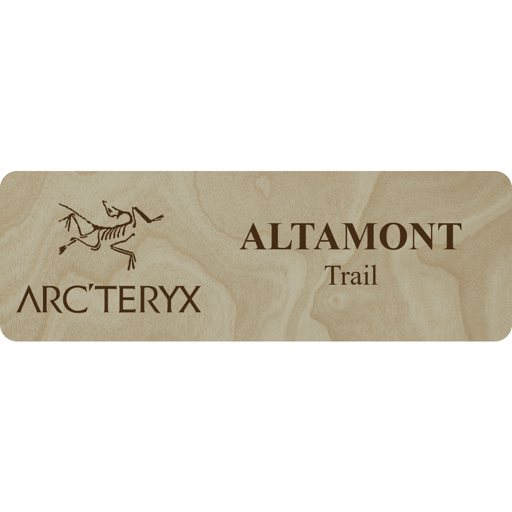 Arc'teryx Name Tag - 2 Lines - Customer's Product with price 6.25 ID fpGHyadXQrSPdIYjErkfaBFu