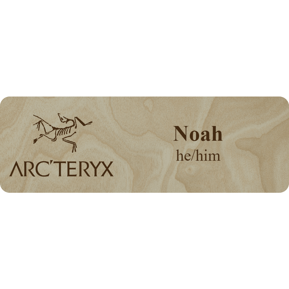 Arc'teryx Name Tag - 2 Lines - Customer's Product with price 6.25 ID Meeyyl3bdlFU9ZA2bzVu4GwJ