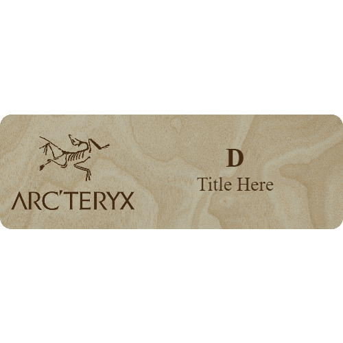 Arc'teryx Name Tag - 2 Lines - Customer's Product with price 6.25 ID dt9aK1OR4mmJqrvBii98OPde