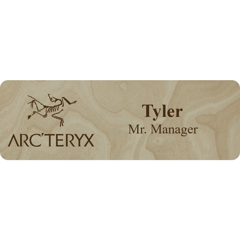 Arc'teryx Name Tag - 2 Lines - Customer's Product with price 6.25 ID YvHZW9Bj401tk7BvhHGrcO9S