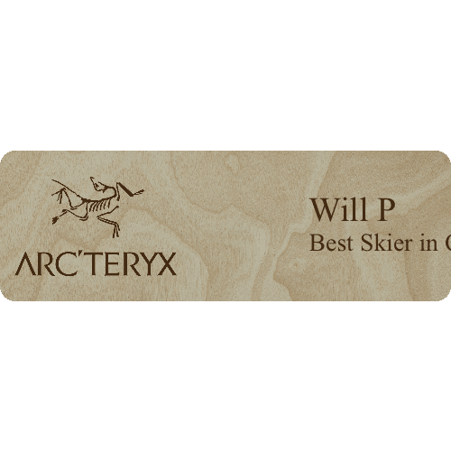 Arc'teryx Name Tag - 2 Lines - Customer's Product with price 6.25 ID TUgip5pvj64u8HA4fpu-NgFx