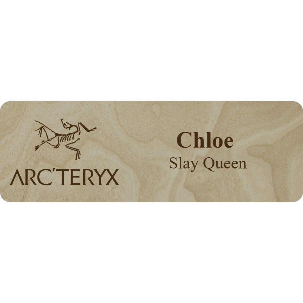 Arc'teryx Name Tag - 2 Lines - Customer's Product with price 6.25 ID 4j9CaFOJgm2RqSevxOkgP5YN