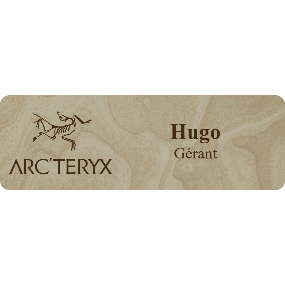 Arc'teryx Name Tag - 2 Lines - Customer's Product with price 6.25 ID WzgmlKReZQrZ90iFXwVc2RPI