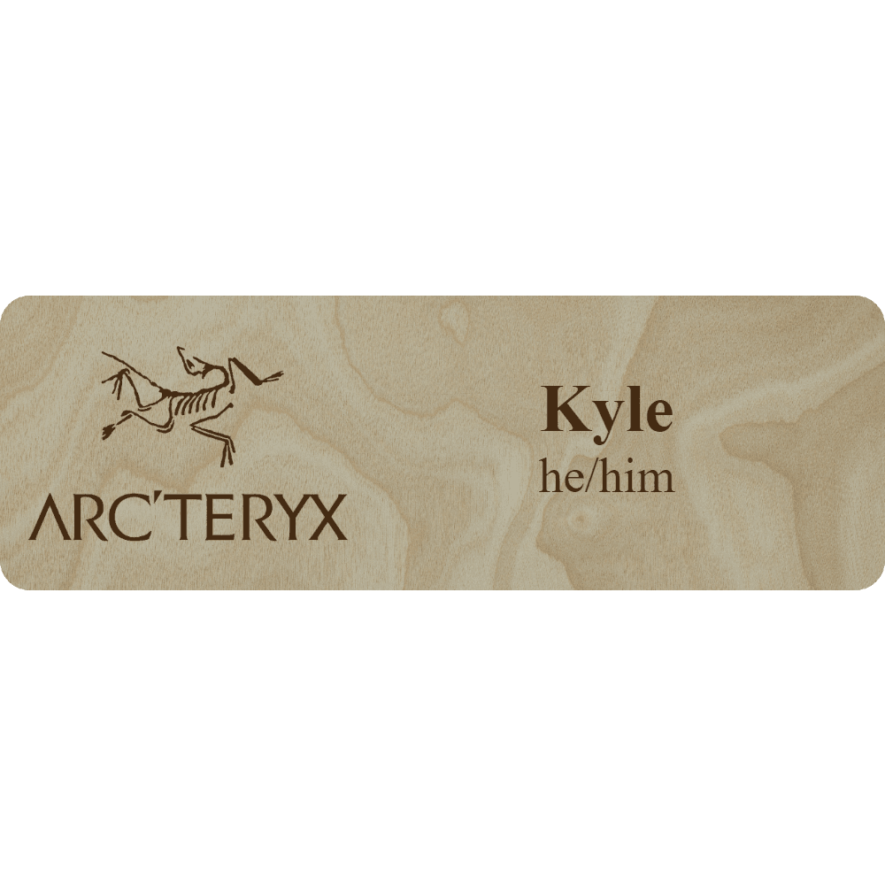 Arc'teryx Name Tag - 2 Lines - Customer's Product with price 6.25 ID eQbaZtxT_52EUqgxcWSdwLcT