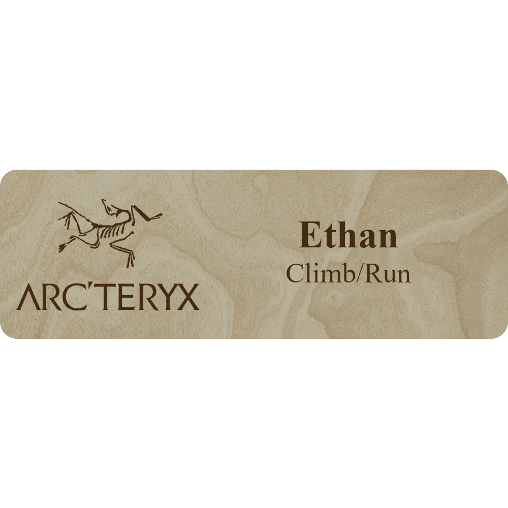 Arc'teryx Name Tag - 2 Lines - Customer's Product with price 6.25 ID WbGFABsQRTGHFVHGehVmeySw