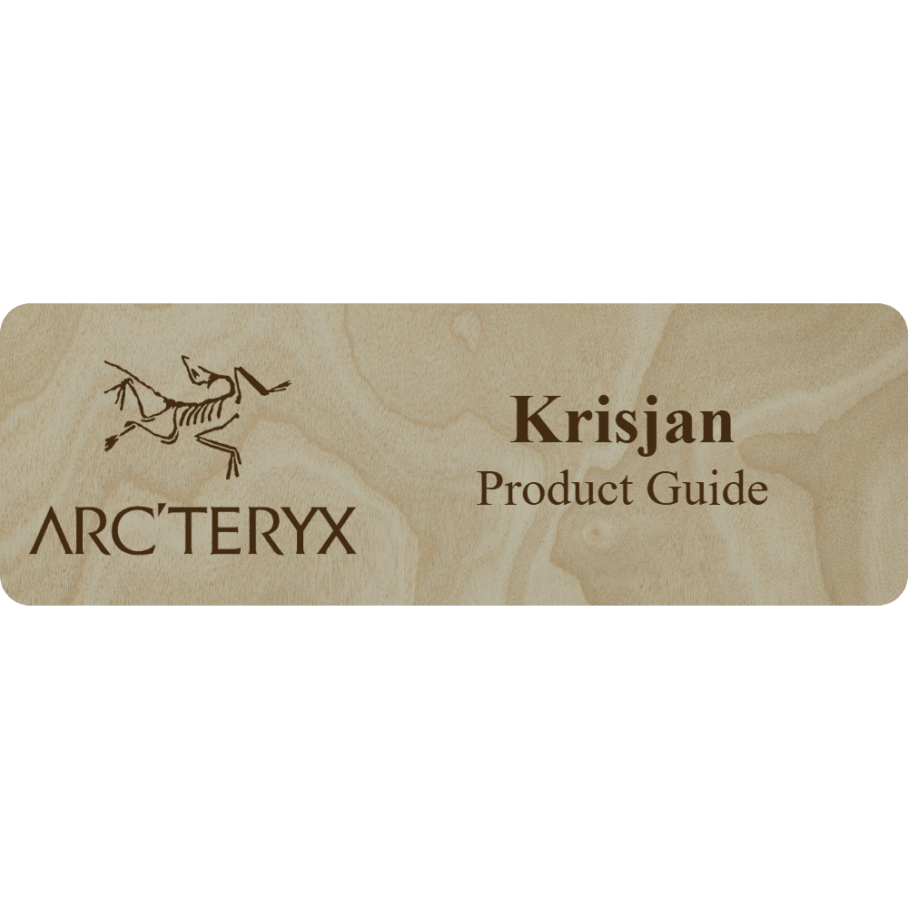 Arc'teryx Name Tag - 2 Lines - Customer's Product with price 6.25 ID 9501lOKvhtE2L-ZZ1BNtPJ8R