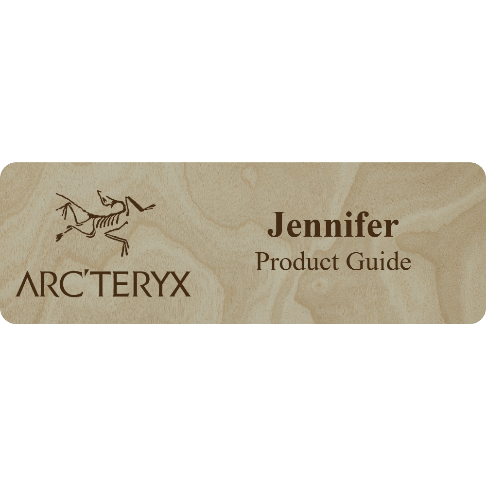 Arc'teryx Name Tag - 2 Lines - Customer's Product with price 6.25 ID EHNmWEabZhfL2VmCoUAUsla_